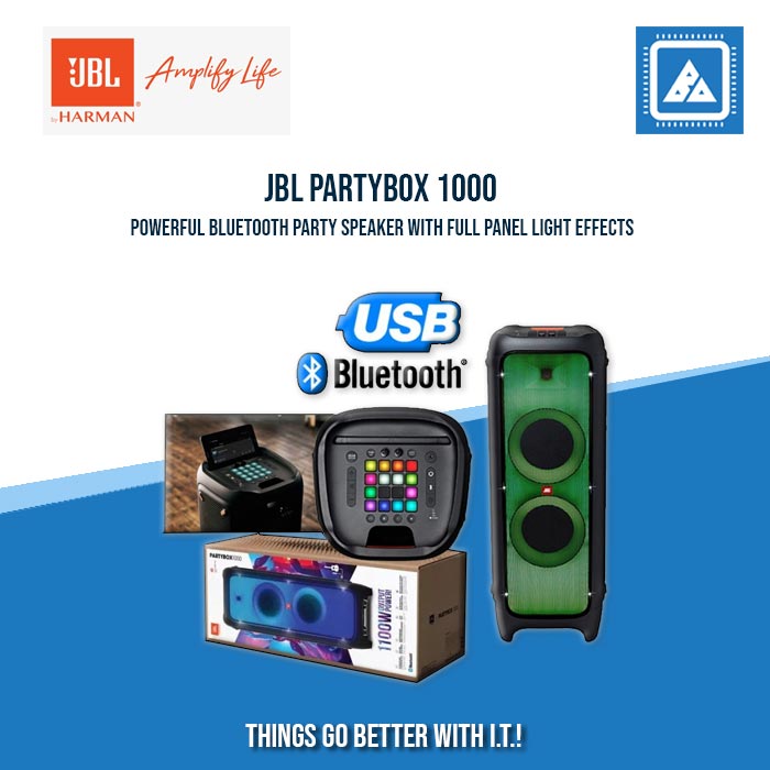 JBL PARTYBOX 1000 PORTABLE BLUETOOTH SPEAKER (BLACK) JBL PARTYBOX 1000 PORTABLE BLUETOOTH SPEAKER (BLACK)